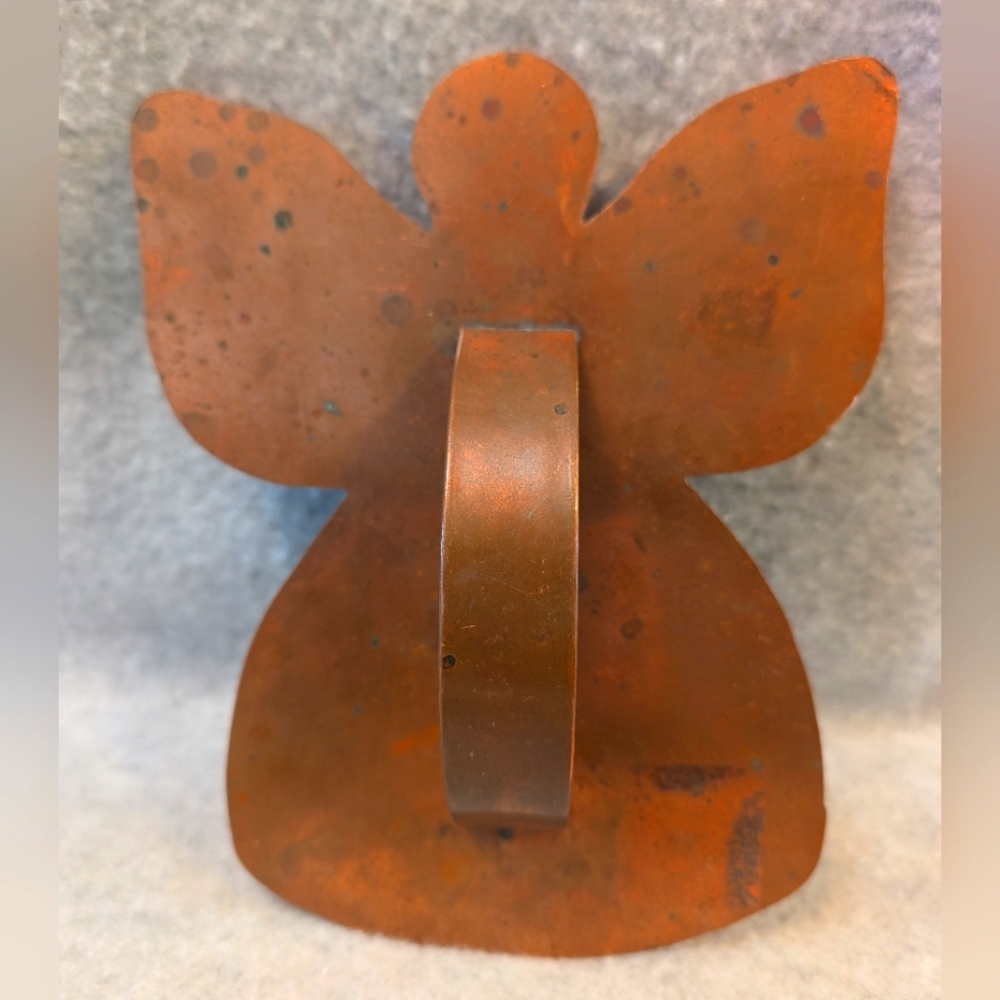 Vintage Solid Copper Angel Cookie Cutter